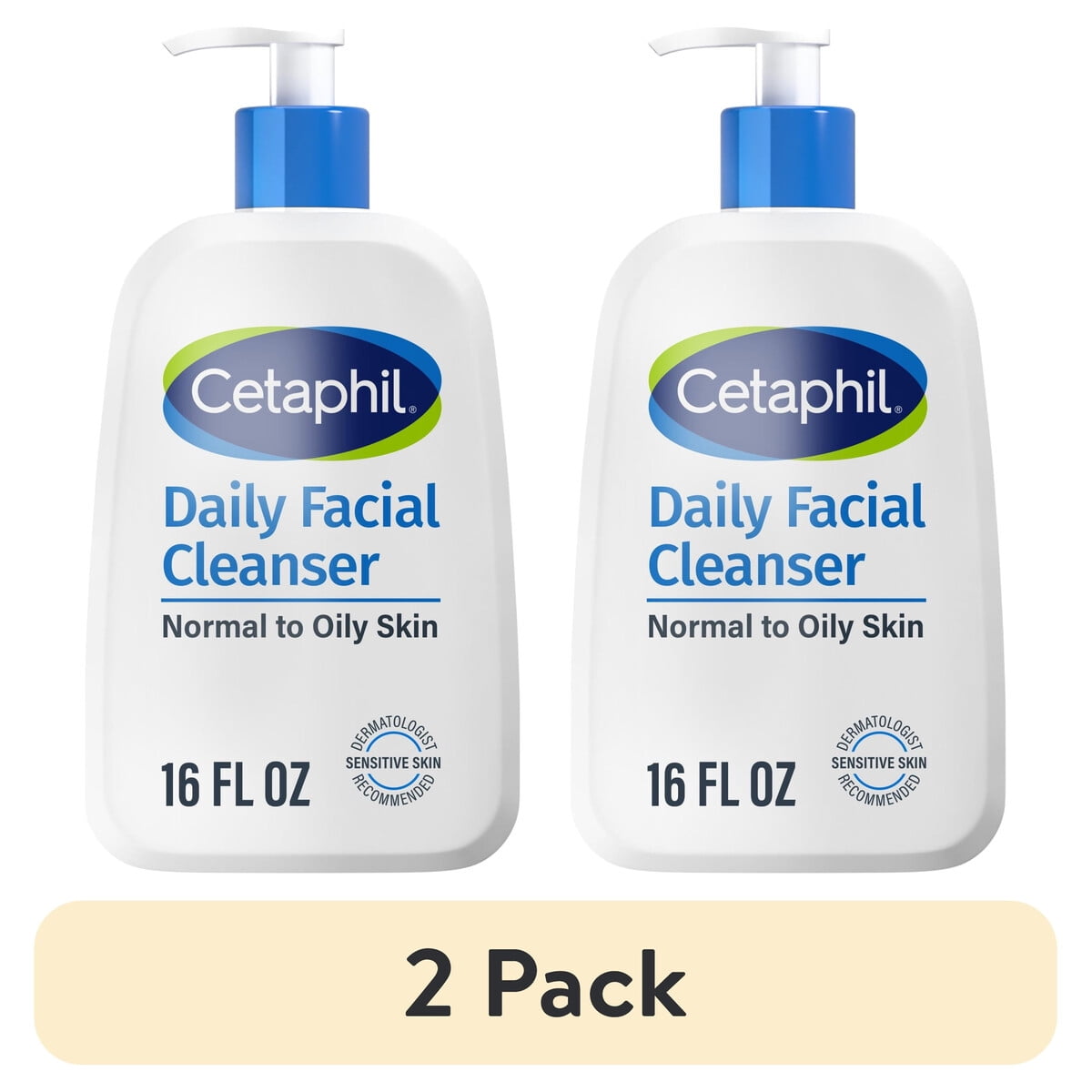 Limpiador Facial Cetaphil 2x473ml Piel Sensible Pack