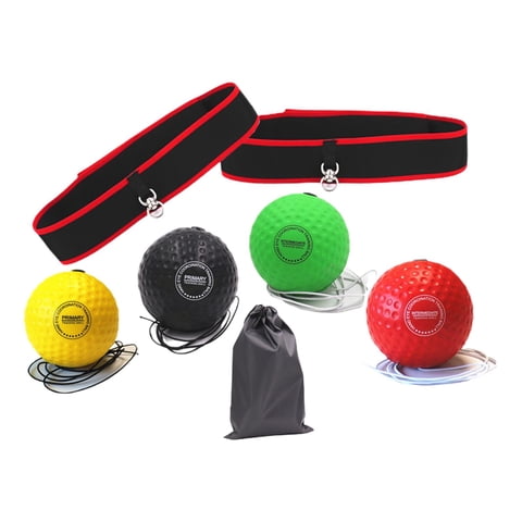 Ioensy - Boxeo Reflex Ball Diadema Fitness Boxing Gear Entrenamiento Reflex Punching Ball 2 Diadema 4 Ball