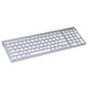 thumbnail image 1 of Teclado Inalámbrico Portátil USB 2.4G Silencioso 104 Teclas Para Computadora PC Plata, 1 of 5