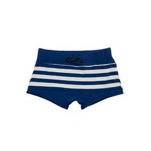 Samia - Short Tipo Bóxer Para Hombres Estampado Azul L