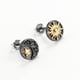 thumbnail image 1 of Aros Plata Fina 925 Sol Luna Estrellas Antialergicos Unisex negro, 1 of 4