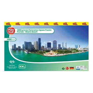 Playtive - Rompecabezas Panorama Miami Beach 3000 Piezas