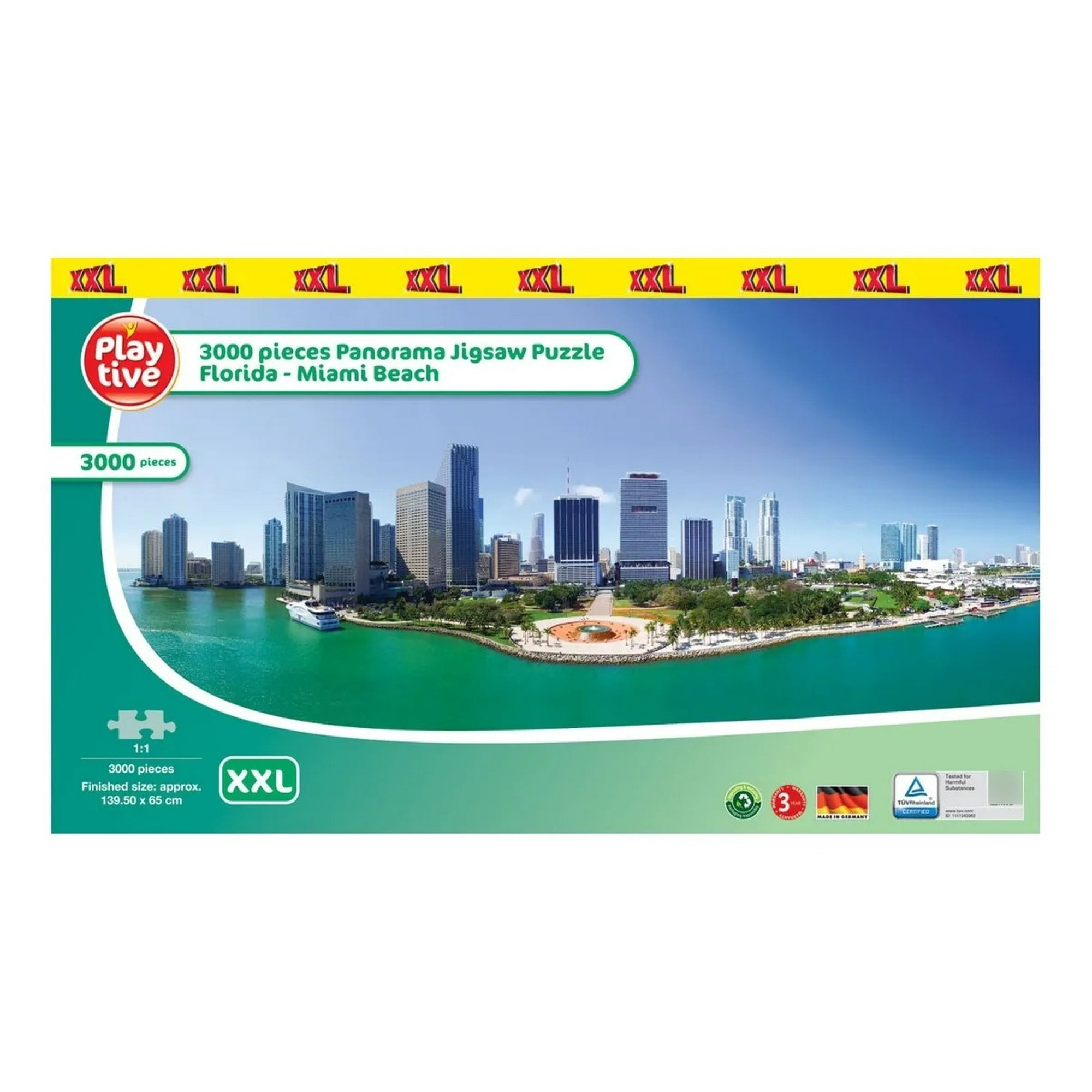 Playtive - Rompecabezas Panorama Miami Beach 3000 Piezas