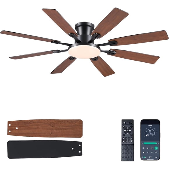 Ventilador de Techo JSAITEE JL09 60 Pulgadas Luz LED