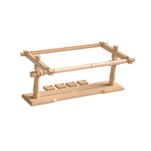 Magideal - Marco De Acolchado De Madera, Soporte De Regazo, Soporte De Costura De Bordado, Herramienta De Proyectos De Bricolaje Rotada, Soporte De Aro De Punto