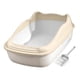 thumbnail image 3 of Caja De Arena Para Gatos Semicerrada Para Mascotas Pequeñas, Material PP, Antisalpicaduras, Parte Superior Abierta, Color Blanco, 3 of 6
