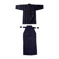 Ioensy - Conjunto De Uniforme De Kendo, Hakama De Kendo, Ninjas Transpirables, Judo, Kimono Japonés, Hakama, 165 Cm, Azul Y Azul