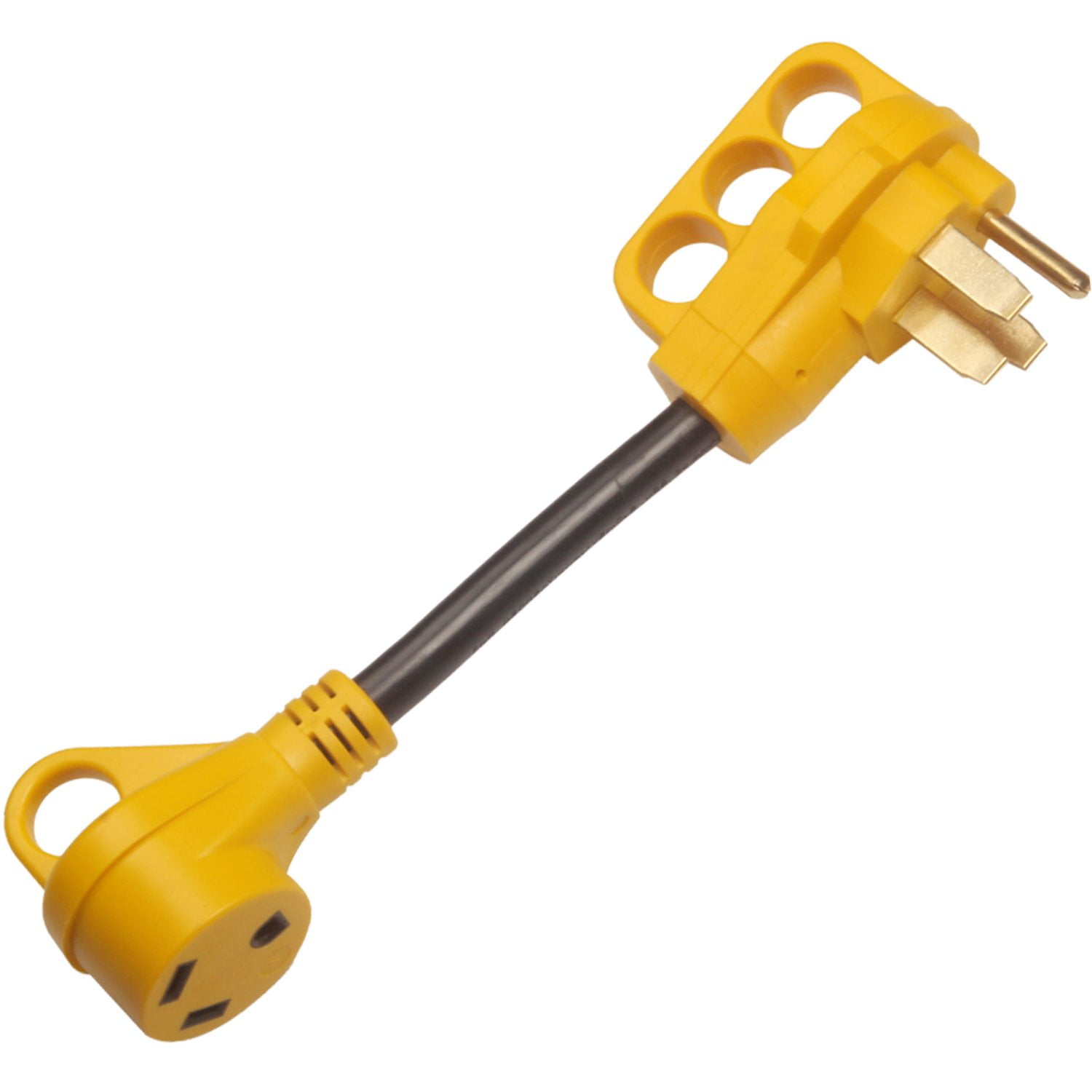Campelify - Adaptador De Corriente Para Autocaravana, Cable De 50 A Macho A 30 A Hembra, 30 Cm
