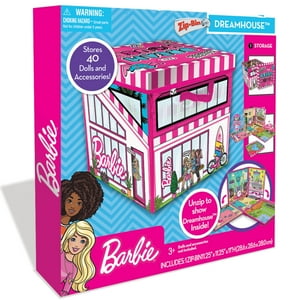 Caja De Juguetes Y Tapete Barbie Zipbin 40 Doll Dream House