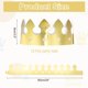thumbnail image 2 of Uxcell 12 Piezas Coronas de Papel Corona de Papel de Oro para Fiesta de Cumpleaños, Estilo Simple, 2 of 6