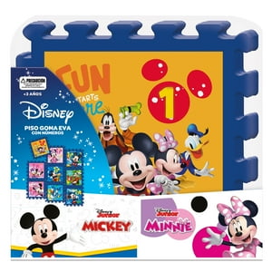 Piso Goma Eva Con Números 9 Pzs Disney