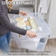 thumbnail image 4 of Contenedores de almacenamiento Rubbermaid Cleverstore, 74 cuartos de galón, transparentes, paquete de 4, 4 of 9