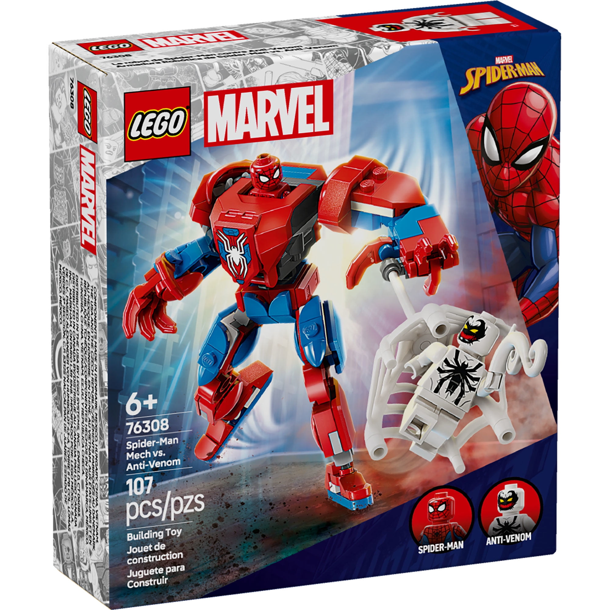 Lego - Bloques De Construcción Armadura Spider-Man Vs. El Anti-Venom