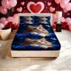 thumbnail image 1 of Orange Cat and Blue Rose Print Fitted Sheet Set 2 Pillowcases 1 Fitted Sheet Twin Bed Full Bed Queen Bed King Bed - Soft and Skin-Friendly Easy to, 1 of 1