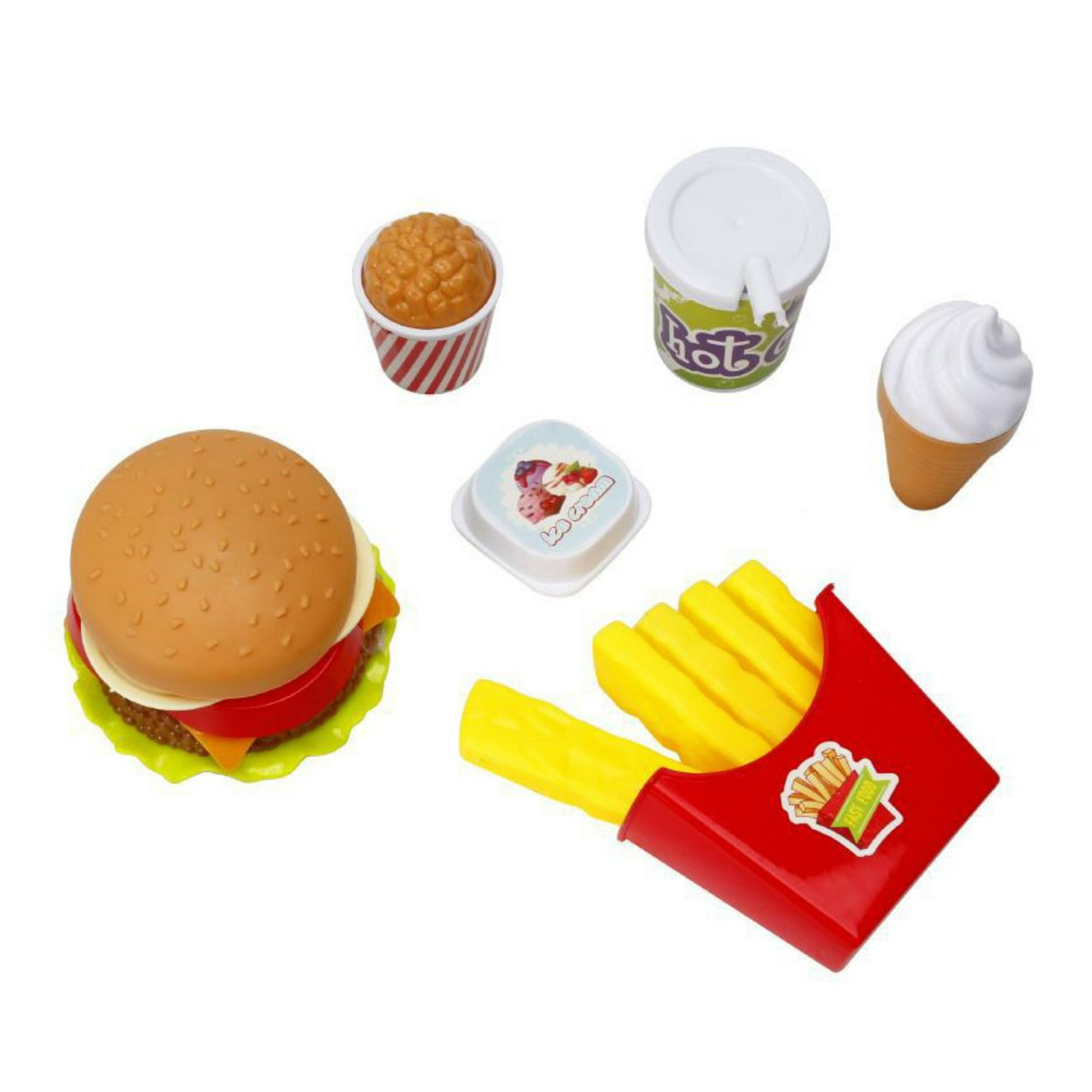 Oem - Juego Comida Hamburguesa Papas Comida De Juguete Niños