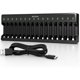 thumbnail image 1 of Cargador BEVIGOR de 16 ranuras AA/AAA NiMH 24 W USB-C, 1 of 3
