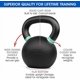 thumbnail image 5 of Kettlebell Yes4All XUT6 de hierro fundido con recubrimiento en polvo, 20 kg/44 libras, 5 of 8