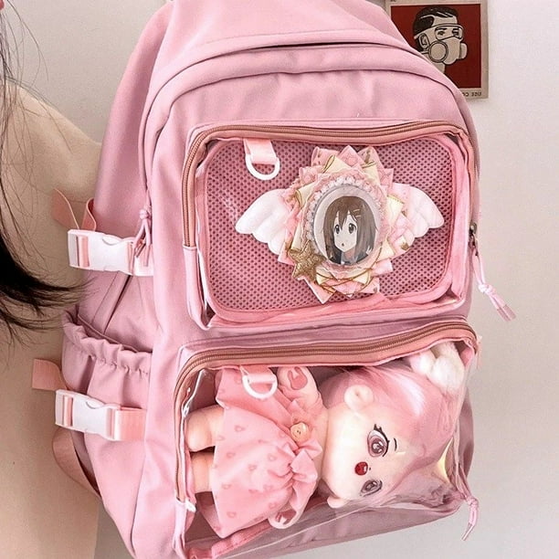 Japanese School Bags For Teenage Girls Transparent Pockets Itabag Women New 2024 Kawaii JK Backpack Women Girls Ita Backpack