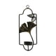 thumbnail image 4 of Candelero Montado En La Pared De Hierro Candelero Decoración Para El Hogar Ginkgo Negro, 4 of 5