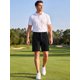 thumbnail image 2 of INSPIRE CHIC Pantalones Cortos de Trabajo Ligeros con Múltiples Bolsillos para Hombre, S Negro, 2 of 5
