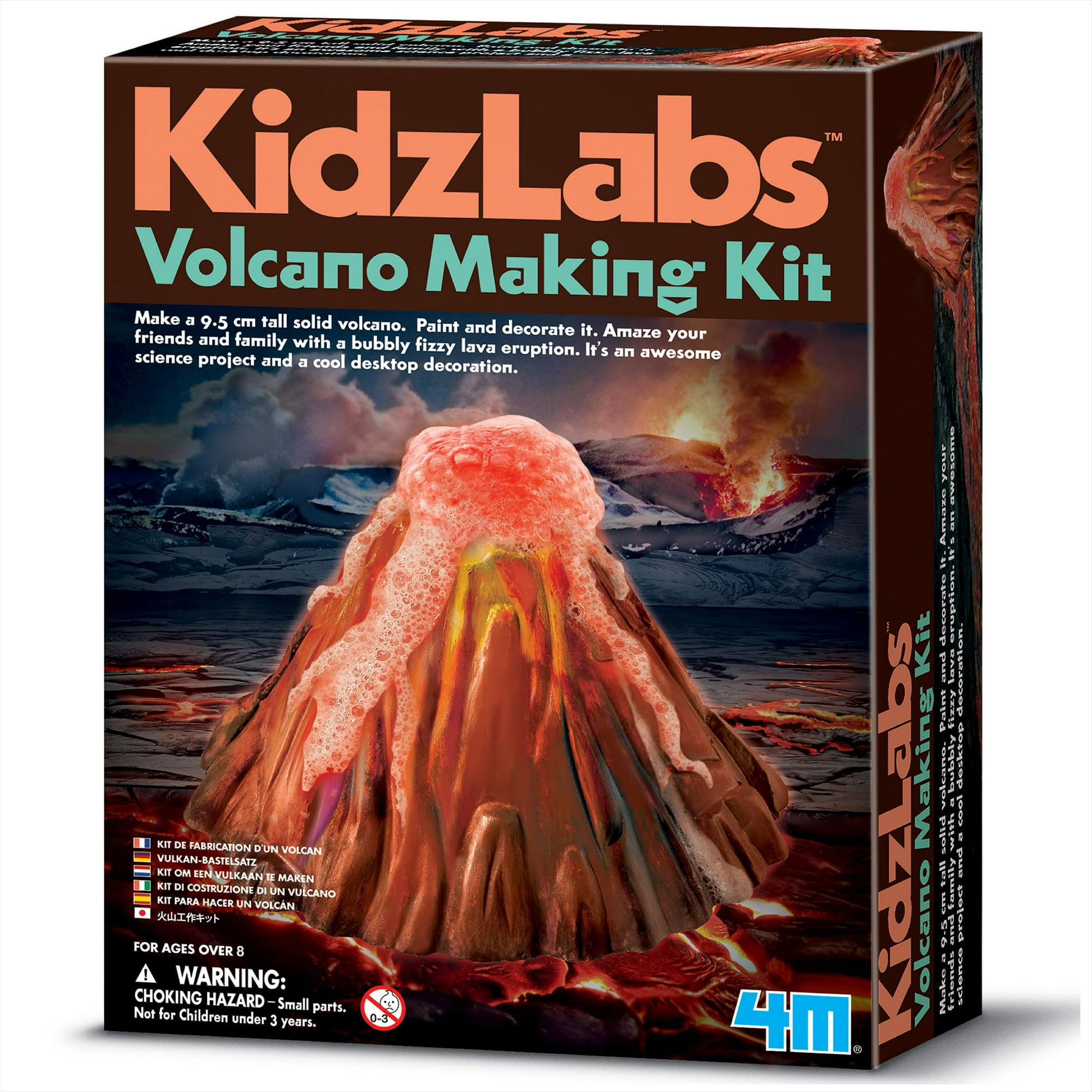 4m - Kit De Fabricación De Volcanes Kidzlabs De 4 Metros Para Niños Mayores De 8 Años