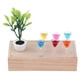 thumbnail image 1 of 1/12 casa de mu?ecas mini caja de madera planta verde escena de cristal de cóctel modelo de decoración, 1 of 5