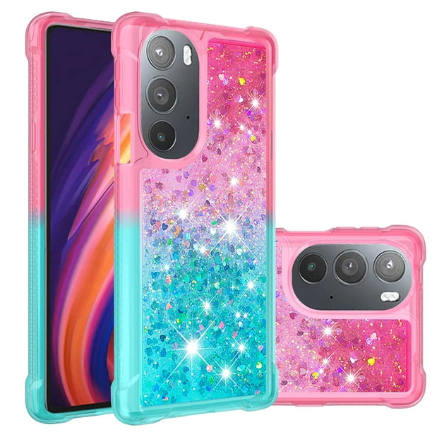 Funda Para Motorola Edge 30 Pro Con Diseño Gradiente Y Brillo Líquido Antigolpes Tpu