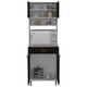 thumbnail image 2 of Mueble Para Microondas Con 4 Puertas Abatibles Blanco Y Negro, 2 of 7