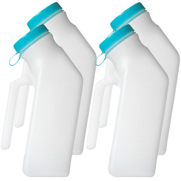 Urinario portátil MedVance para hombres de 1000 ml (paquete de 4)