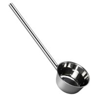 Bothyi - Cucharón De Agua Con Mango Largo Para Jardín, Regadera Para Cocinar, Remover Y Bañarse, 18 Cm