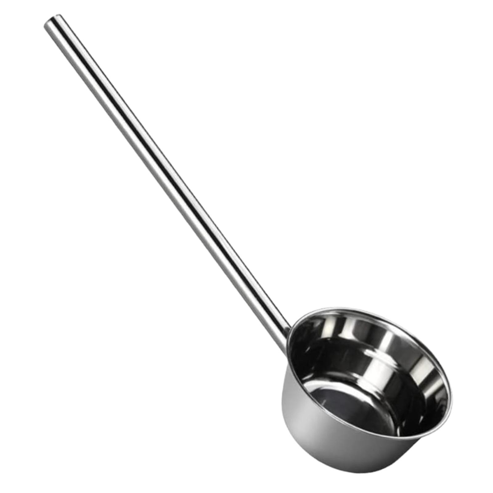 Bothyi - Cucharón De Agua Con Mango Largo Para Jardín, Regadera Para Cocinar, Remover Y Bañarse, 18 Cm