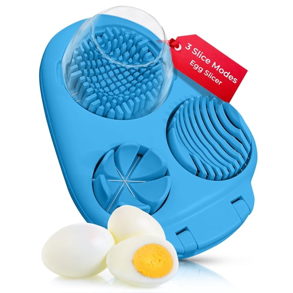 Cortador de Huevos CraftyCrocodile 3 Modos de Corte Azul