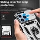 thumbnail image 5 of Estuche GANGXUN para iPhone 13 Pro Max, soporte giratorio 360°, estilo mecánico y magnético, 5 of 5
