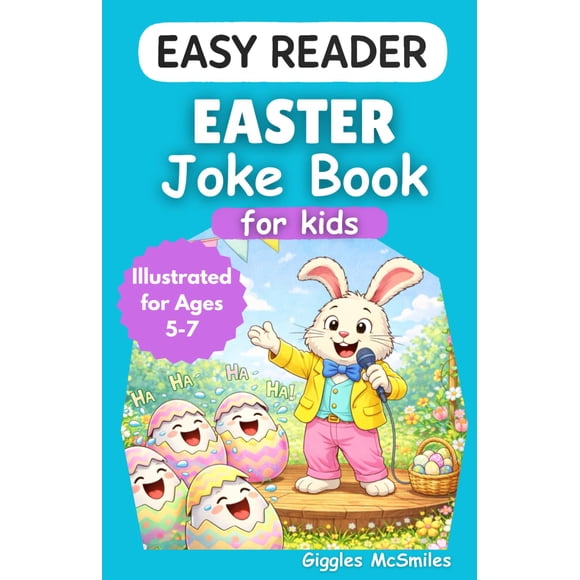 Libro de broma de Pascua para niños, fácil de leer, de 5 a 7 años, ilustrado