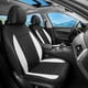 thumbnail image 2 of Fundas de Asiento FLORICH Impermeables de Cuero Sintético Blanco - Juego, 2 of 7