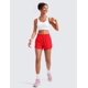 thumbnail image 3 of Shorts CRZ YOGA tiro alto con forro de malla y bolsillo con cierre de 7.5 cm, 3 of 5