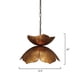 thumbnail image 4 of Lámpara colgante MAKLAINE 51 cm Diseño loto dorado 60 W, 4 of 4