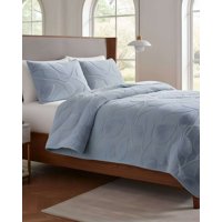 Imac Hogar - Cubrecama Acolchado Con Chiporro Diseño Texturizado Hojas King