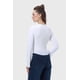 thumbnail image 3 of Polera Mujer Escote V Manga Flare Blanco, 3 of 4