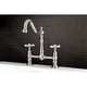 thumbnail image 3 of Grifo de cocina Kingston Brass KS1178BEX de 8" con centro, níquel cepillado, 3 of 5