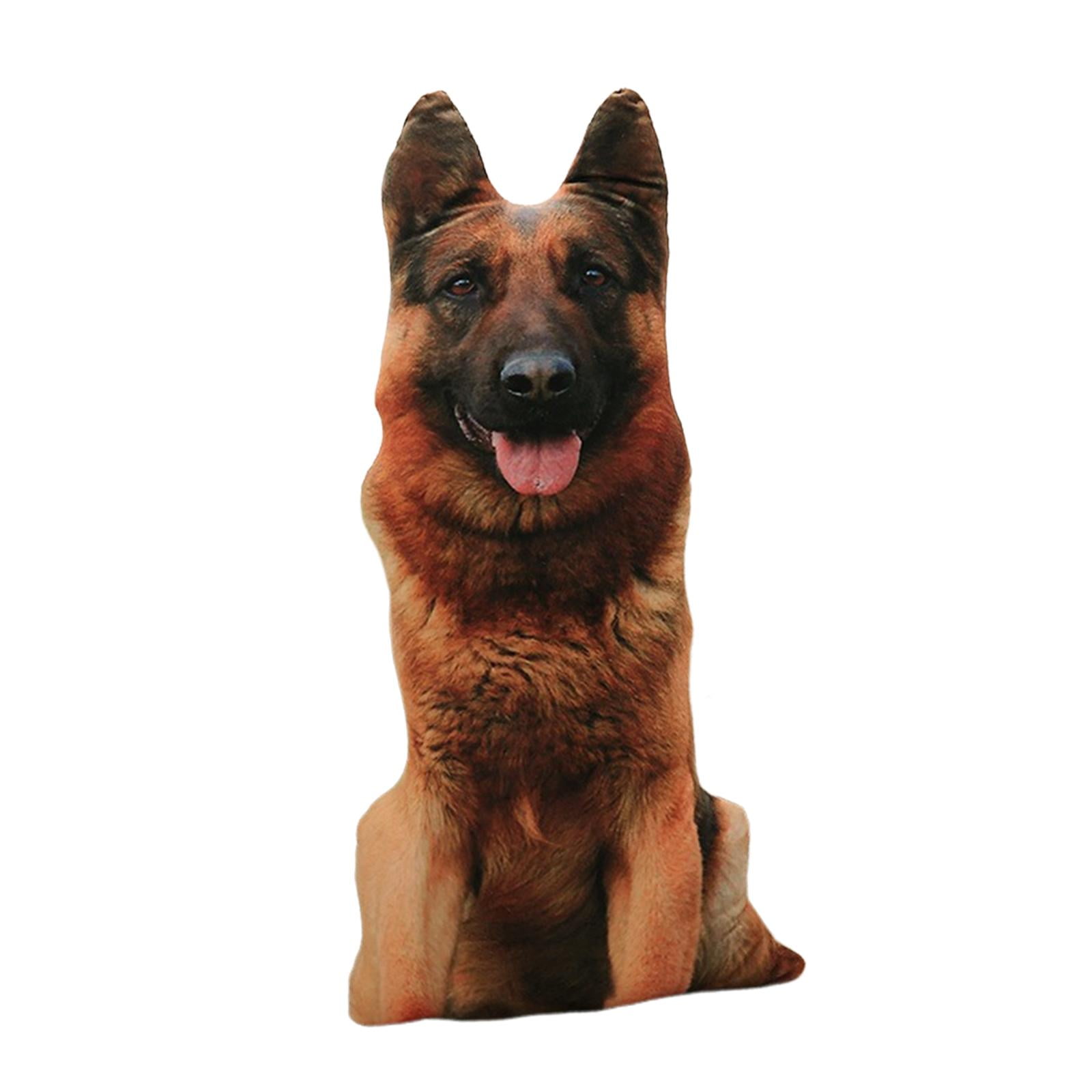 Magideal - Cojín De Perro 3d/almohada De Cojín De Animal/almohada De Felpa De Decoración Suave Realista/muñeco De Peluche De Perro Para Cama Decoración Del Hogar Marrón