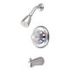 thumbnail image 1 of Grifo Kingston Brass Chatham monomando para tina y regadera, cromo, 1 of 2