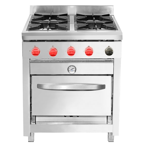 Cocina Industrial 4 Platos Horno 50X50 Glp