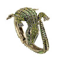 Ioensy - Pulsera Envolvente De Piel De Cocodrilo, Brazalete Para Regalo De Amistad, Novia, Boda, Verde