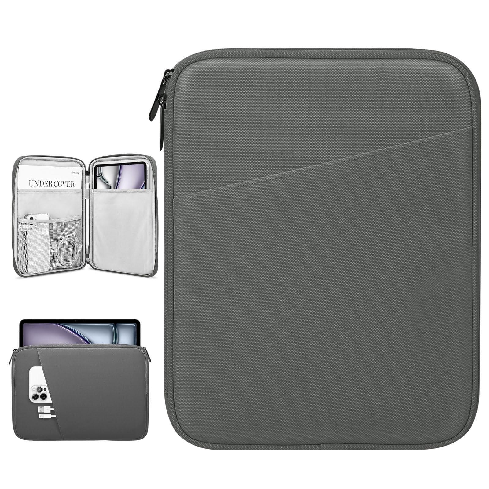 Funda De Transporte Para Tableta Dadanism De 13 Pulgadas, Gris Oscuro
