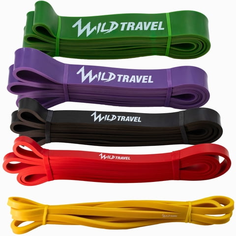 Wild Travel - Power Bands Kit 5 Bandas Elasticas De Resistencia Pull Up
