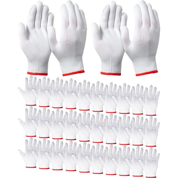 Guantes de trabajo SATINIOR, forros blancos de algodón, 36 pares, para hombre y mujer