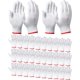 thumbnail image 1 of Guantes de trabajo SATINIOR, forros blancos de algodón, 36 pares, para hombre y mujer, 1 of 7