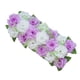 thumbnail image 3 of Ramo De Camino De Mesa Con Panel De Flores De Rosas De Arco Para Boda, Morado Y Blanco, 3 of 5