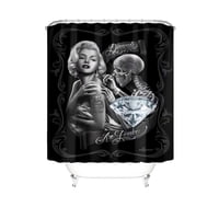 Genérico - Cortina Para Baño Con Forro De Ducha 180 Cm L50